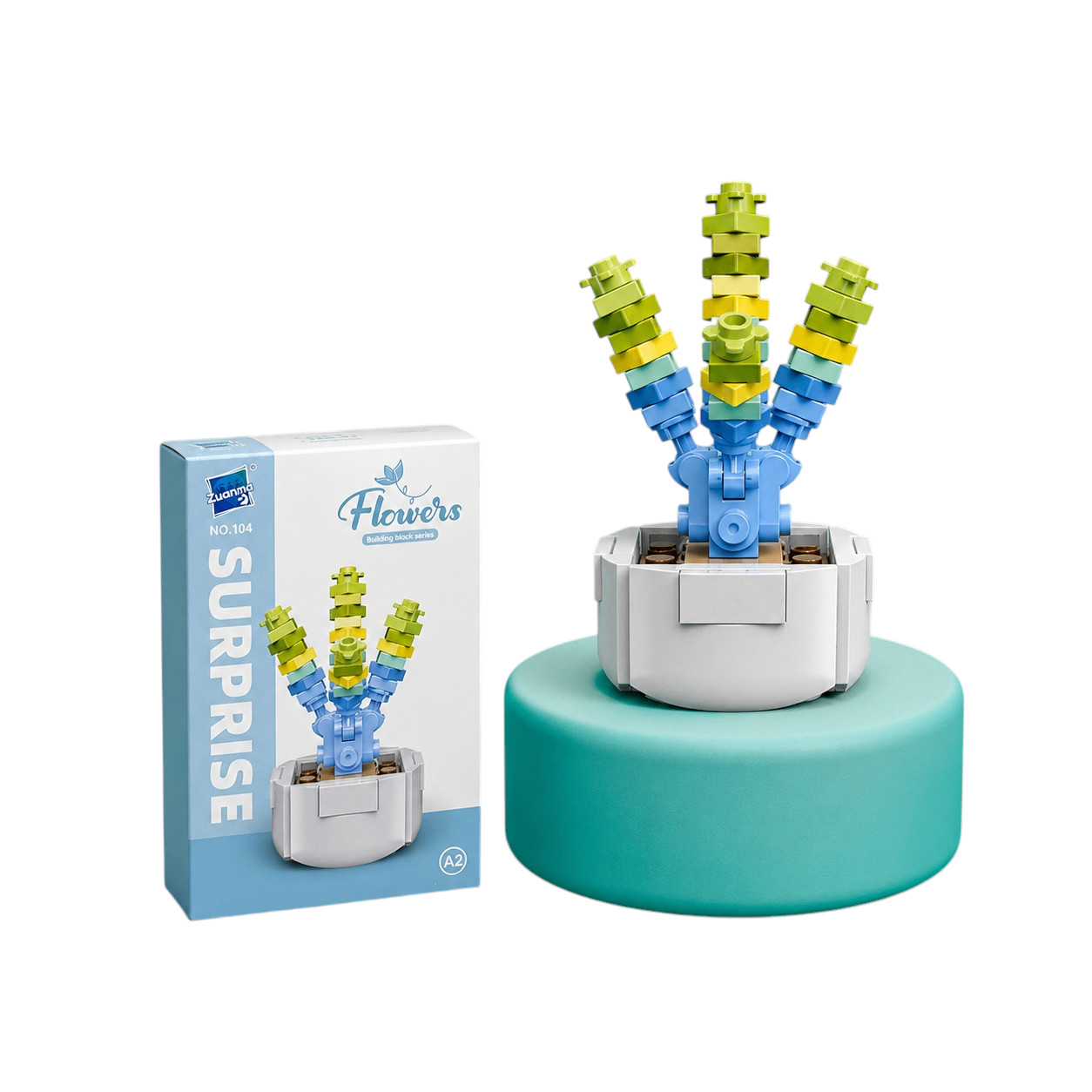 Blok konstruktoru Zuanma Flowers A2 104, 6 yaşdan