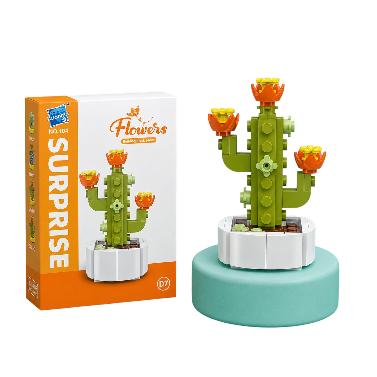 Blok konstruktoru Zuanma Flowers D7 104, 6 yaşdan
