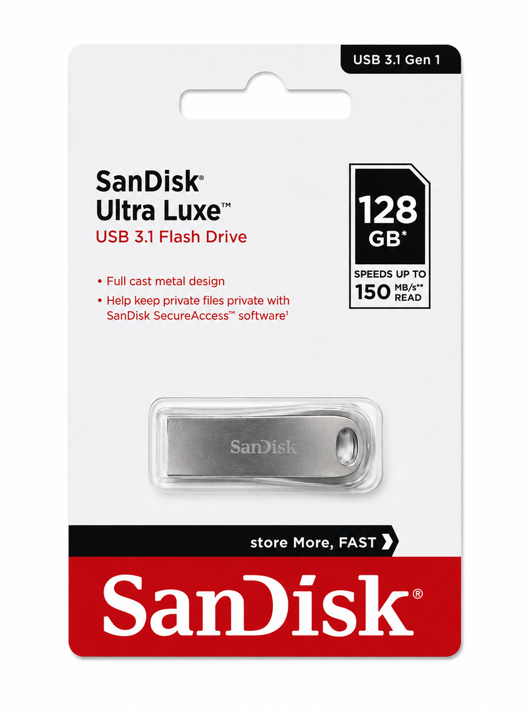 Fləş kart SanDisk Ultra Luxe 128GB USB 3.1