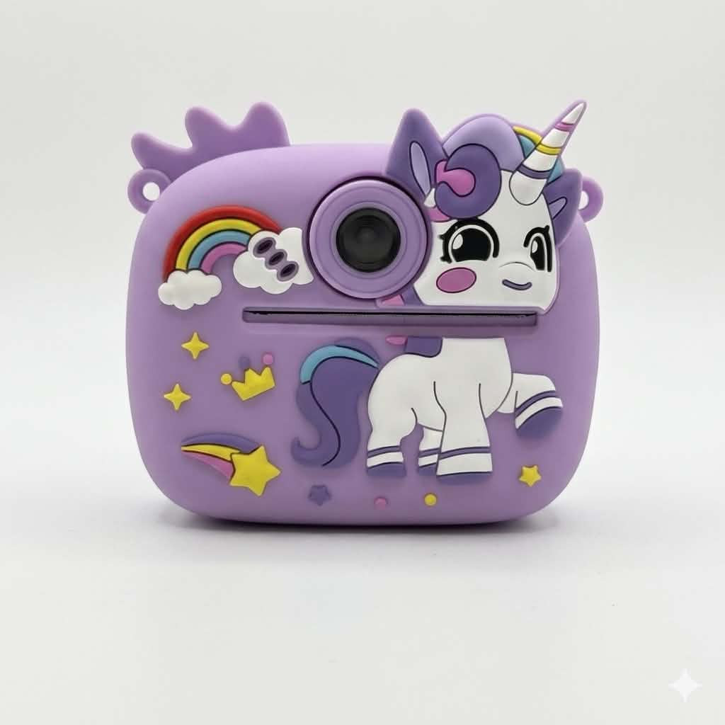 Uşaq üçün fotoaparat D17 Purple Unicorn