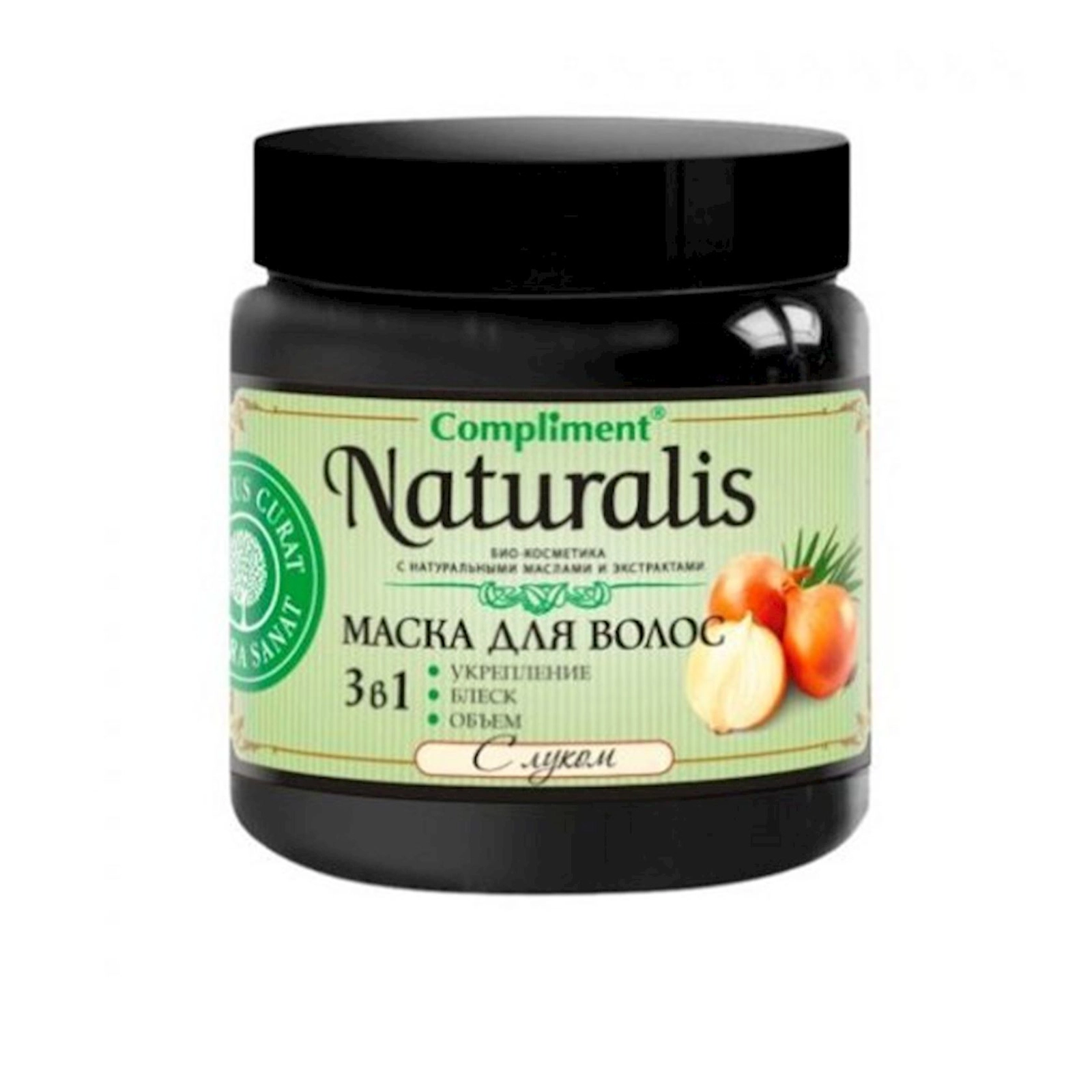 Saç üçün maska Compliment Naturalis 3-1-də Soğan ilə 500 ml