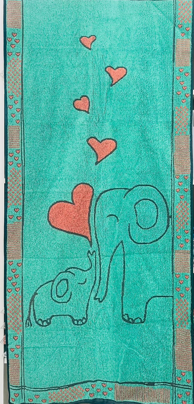 Uşaq hamam dəsmalı Речицкий текстиль, məxmər/pambıq, 67x150 sm