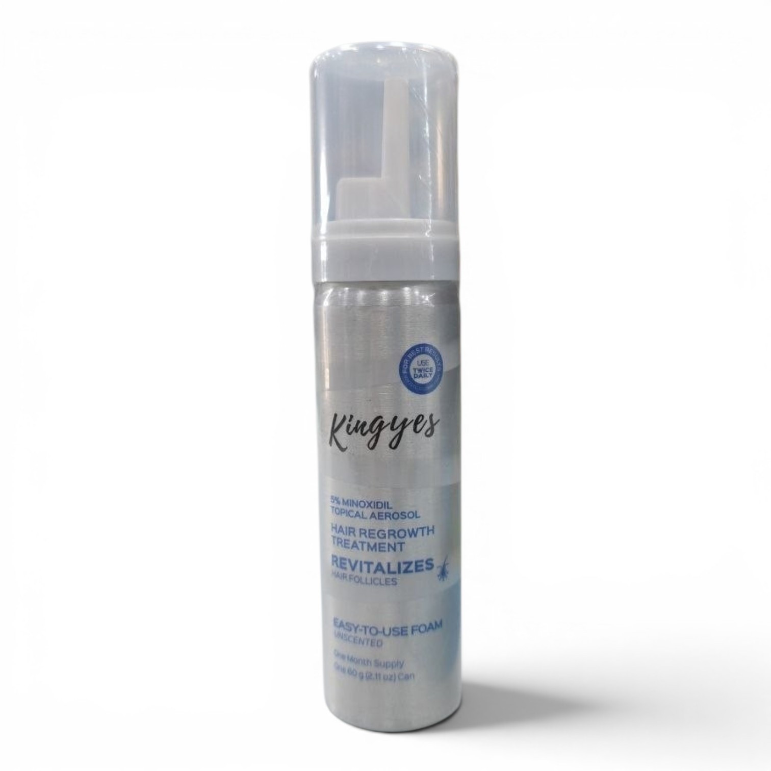 Saç tökülməsinə qarşı köpük Kingyes 5 Minoxidil Hair Regrowth Treatment 60 q