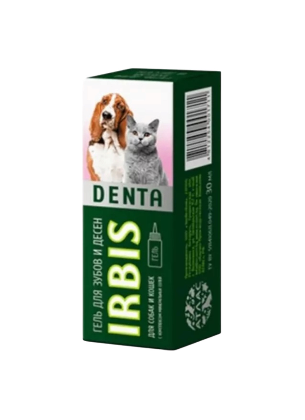 Diş və diş əti geli Irbis Denta pişiklər və itlər üçün, 30 ml