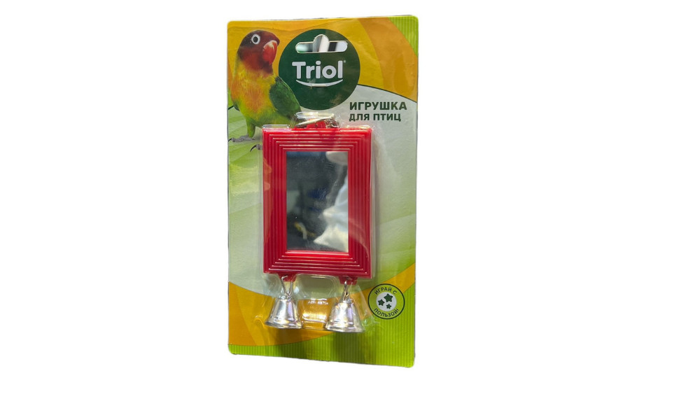 Papuqaylar üçün güzgü Triol, qırmızı