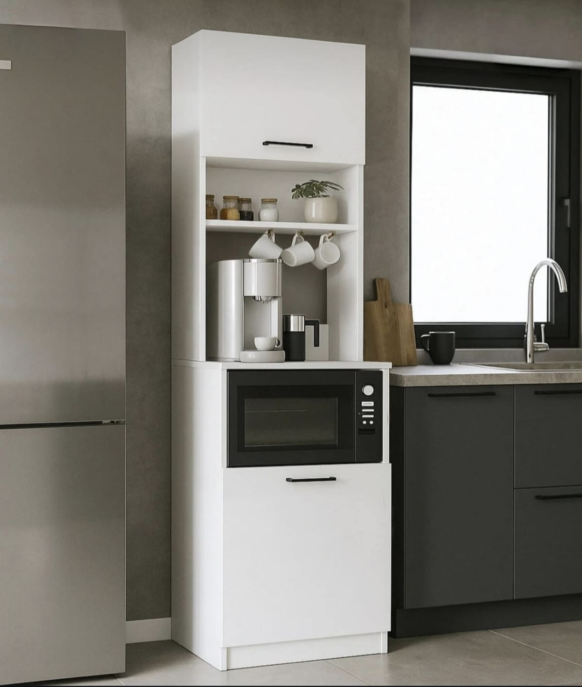 Mətbəx bufeti Ev Plus 13900650, LDSP, 40x180x53.8 sm, ağ