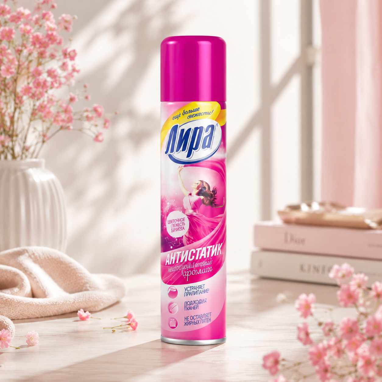 Antistatik və ütüləmə üçün vasitə sprey Lira 200 ml