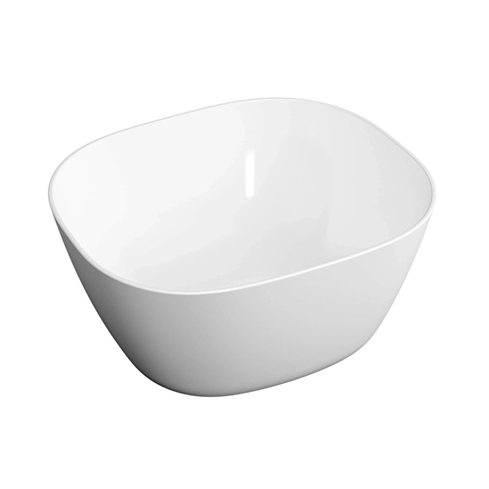 Çanaq lavabo kvadrat yüksək tezgahüstü ağ Vitra