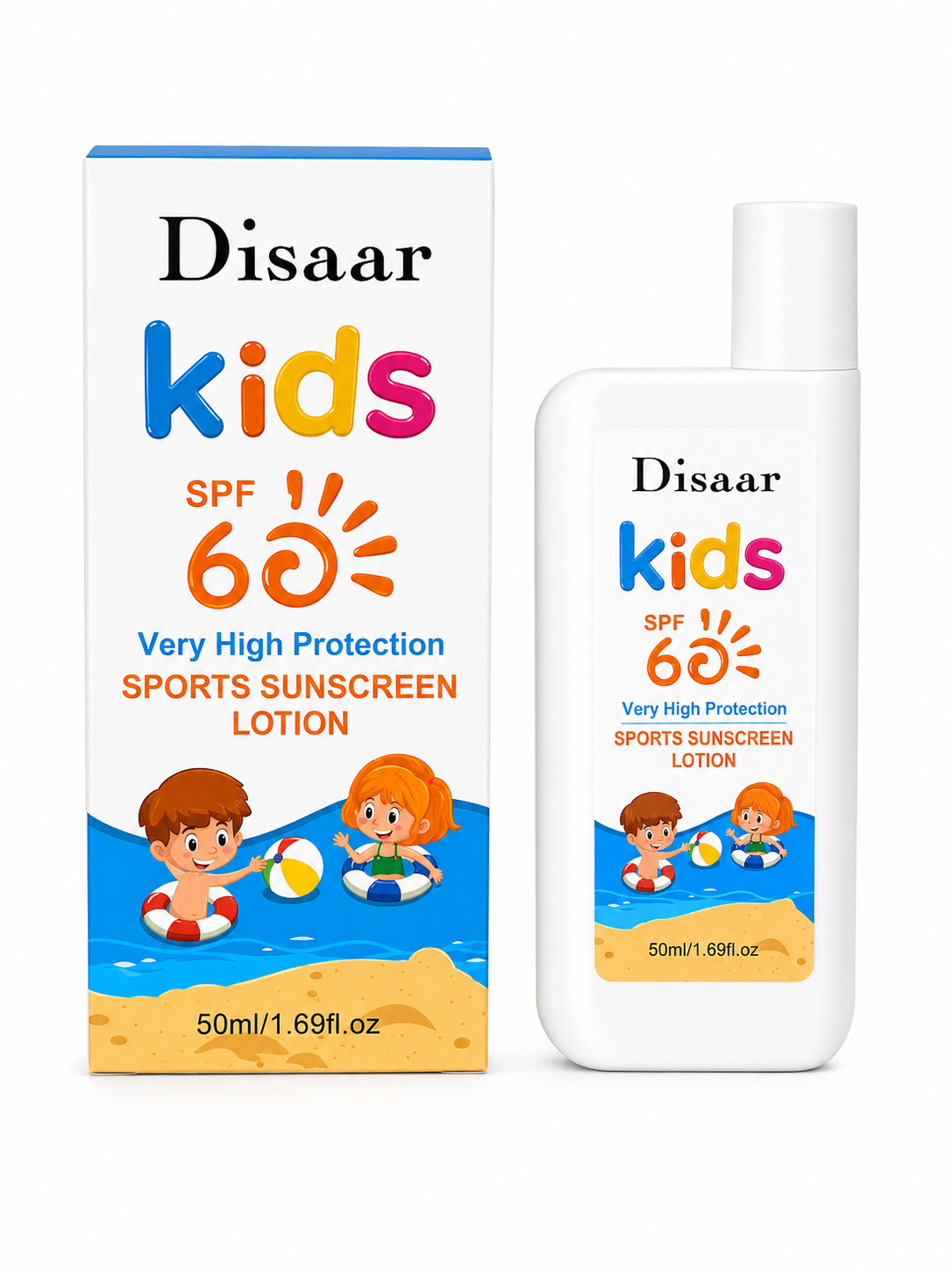 Günəşdən qoruyucu losyon Disaar Kids SPF60, 50 ml
