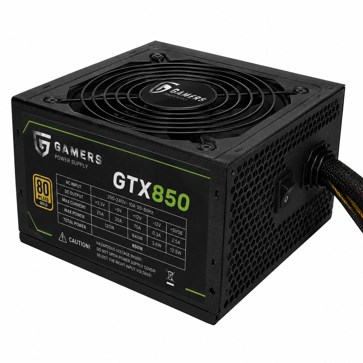 Qida bloku Gamers GTX850 850 Watt 80 Bronz Gaming