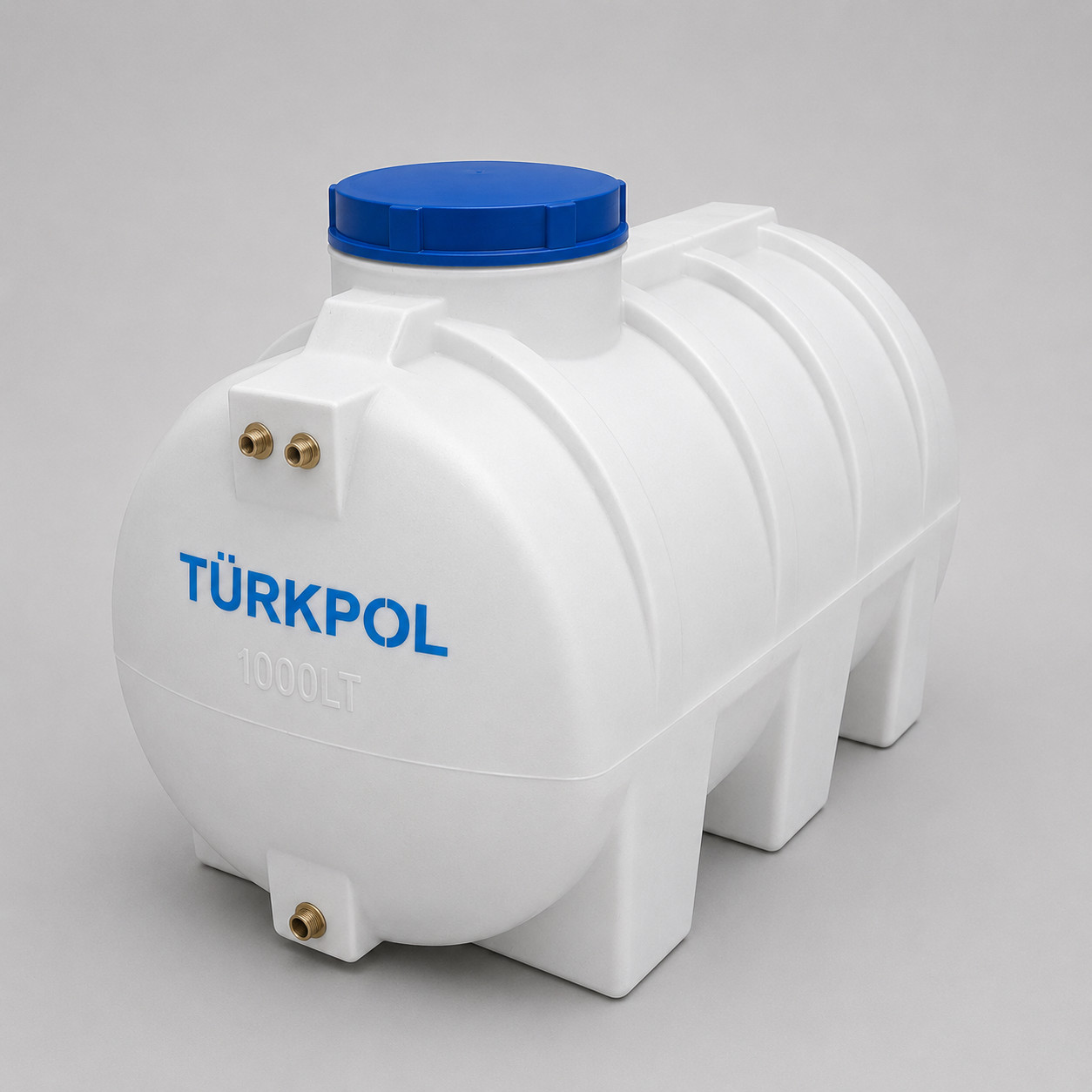 Su çəni Türkpol, plastik, oval-silindrik, 105x92x165 sm, 1000 l