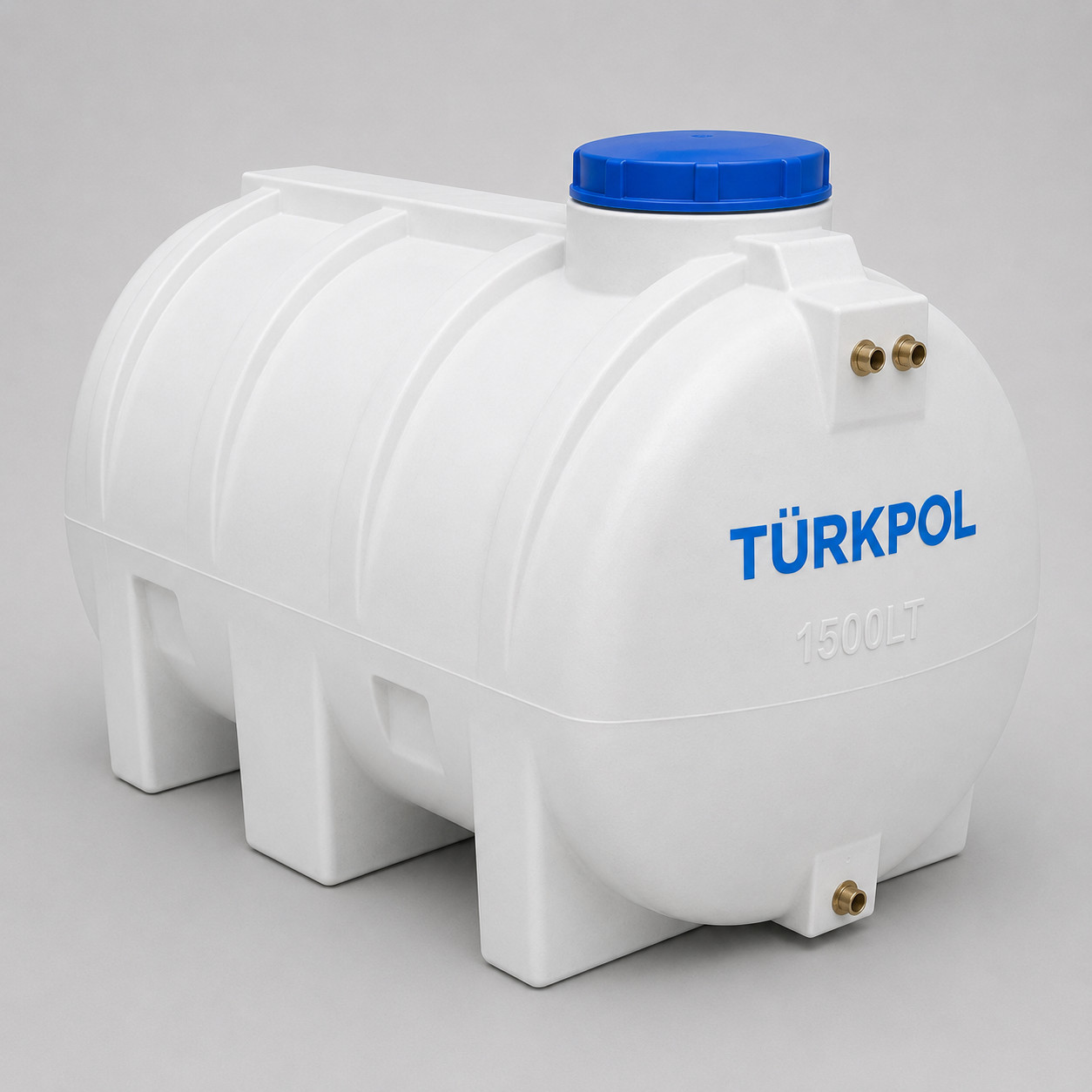 Su çəni Türkpol, plastik, oval-silindrik, 116x106x180 sm, 1500 l