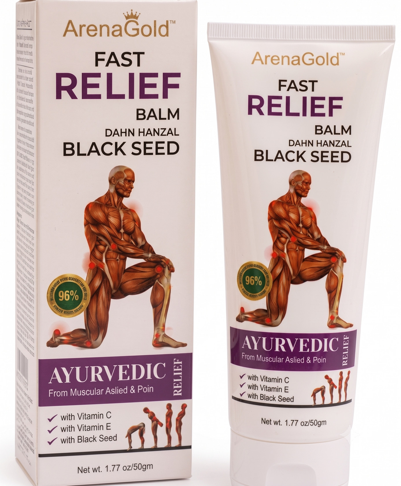 Ağrıkəsici məlhəm ArenaGold Fast Relief, əzələ və oynaq ağrılarını azaldır