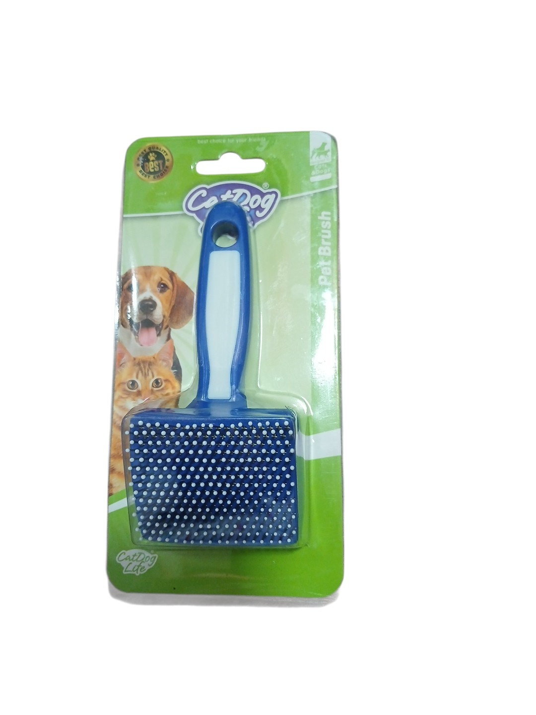 Masajlı daraq pişik və itlər üçün Catdoglife, plastik, göy