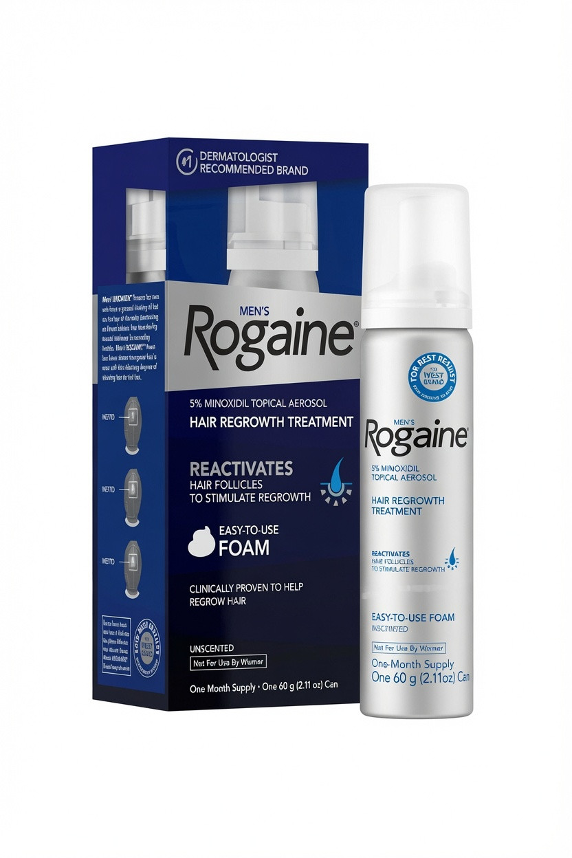 Saç uzanması üçün köpük kişilər üçün Rogaine Minoxidil 60 q
