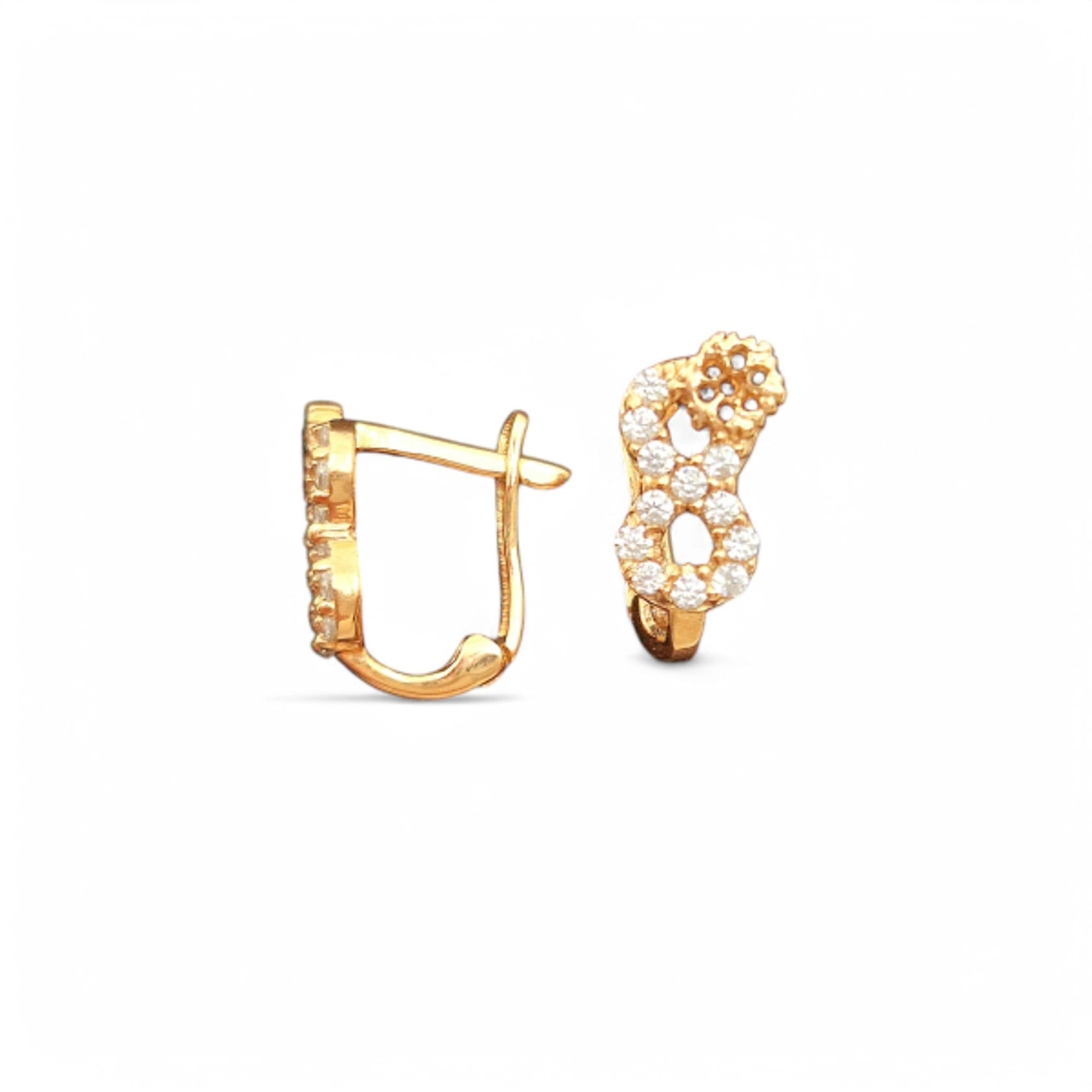 Sırğa uşaqlar üçün Trendgold_683, qızıl 585 əyar VJ893604