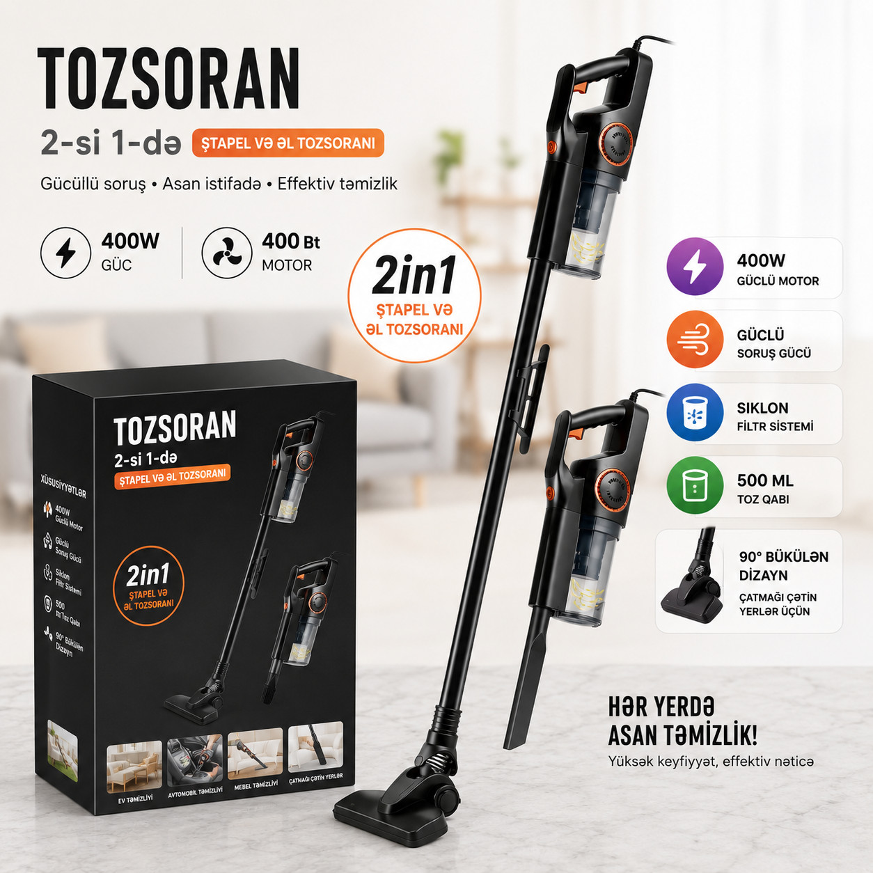 Simli vertikal tozsoran No brand 400 Vt