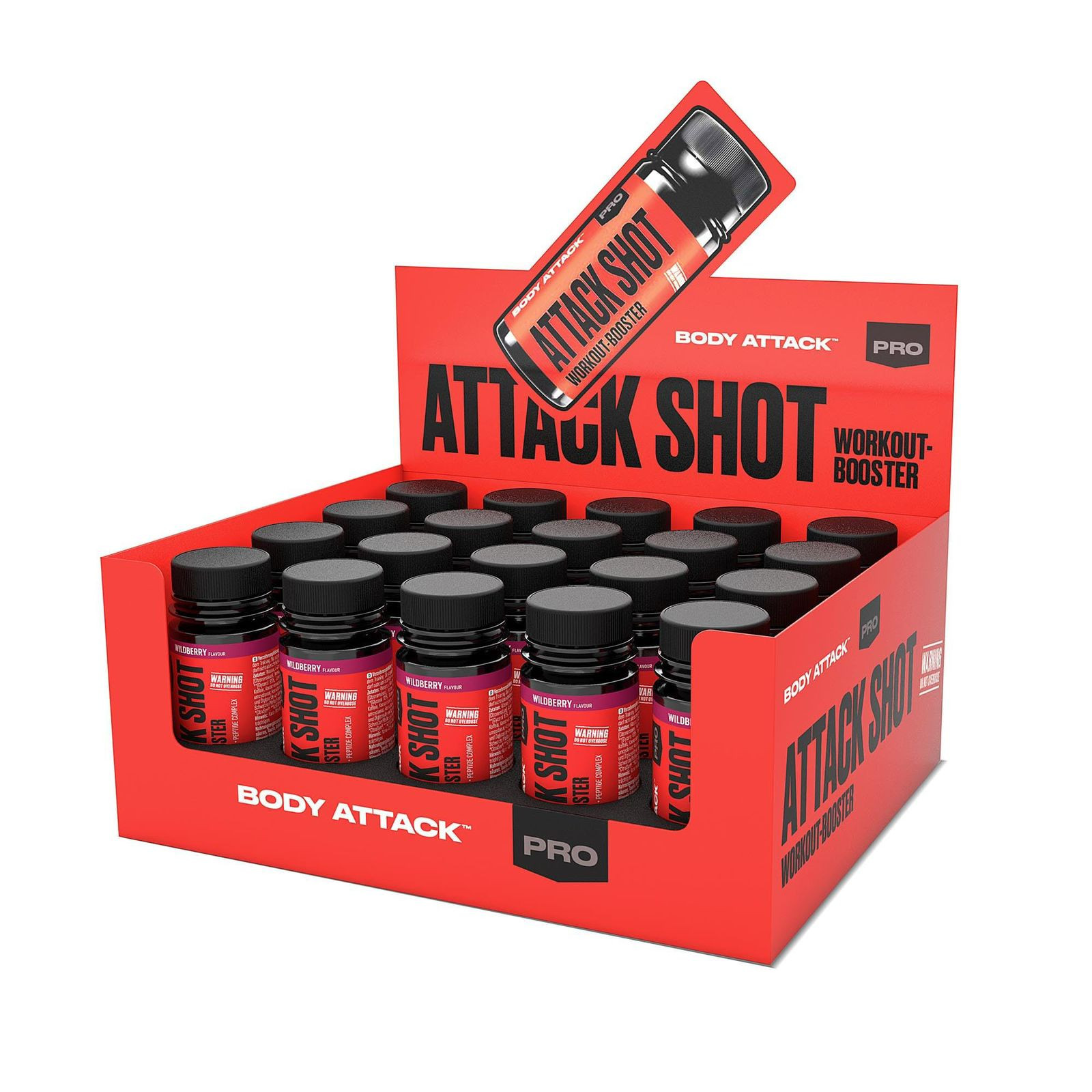 İdman enerji içkisi Body Attack Shot Wildberry 60 ml