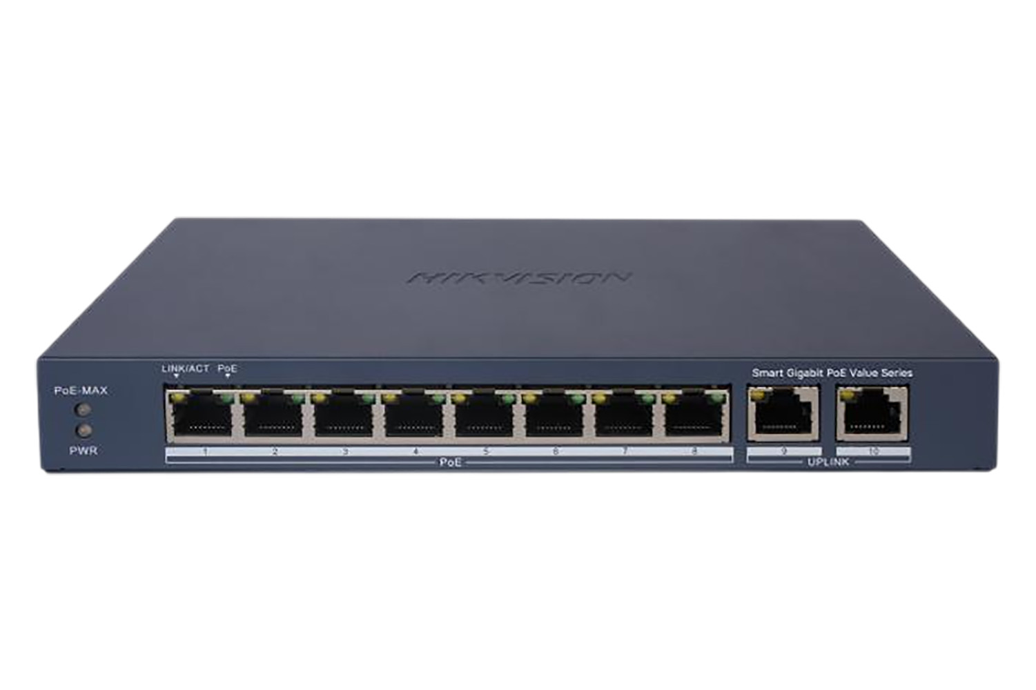 Kommutator Hikvision DS-3E1510P-EI/M LAN-portların sayı (RJ-45) 10 əd. Məlumatların ötürülmə sürəti 1000 Mbit/san Giriş (WAN port) 2, 2 səviyyə