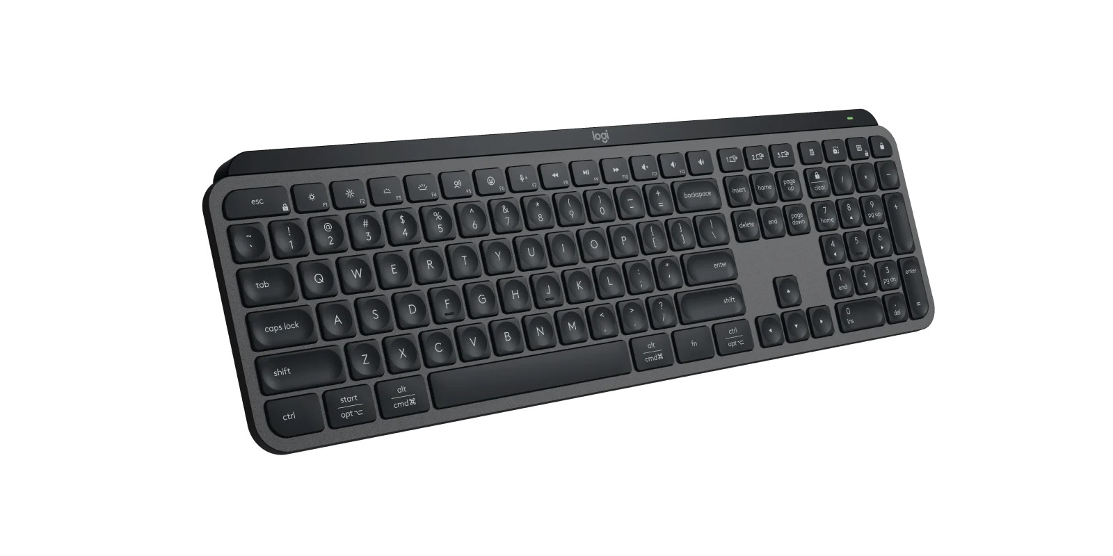 Simsiz klaviatura Logitech MX Keys S USINTL İngilis, boz