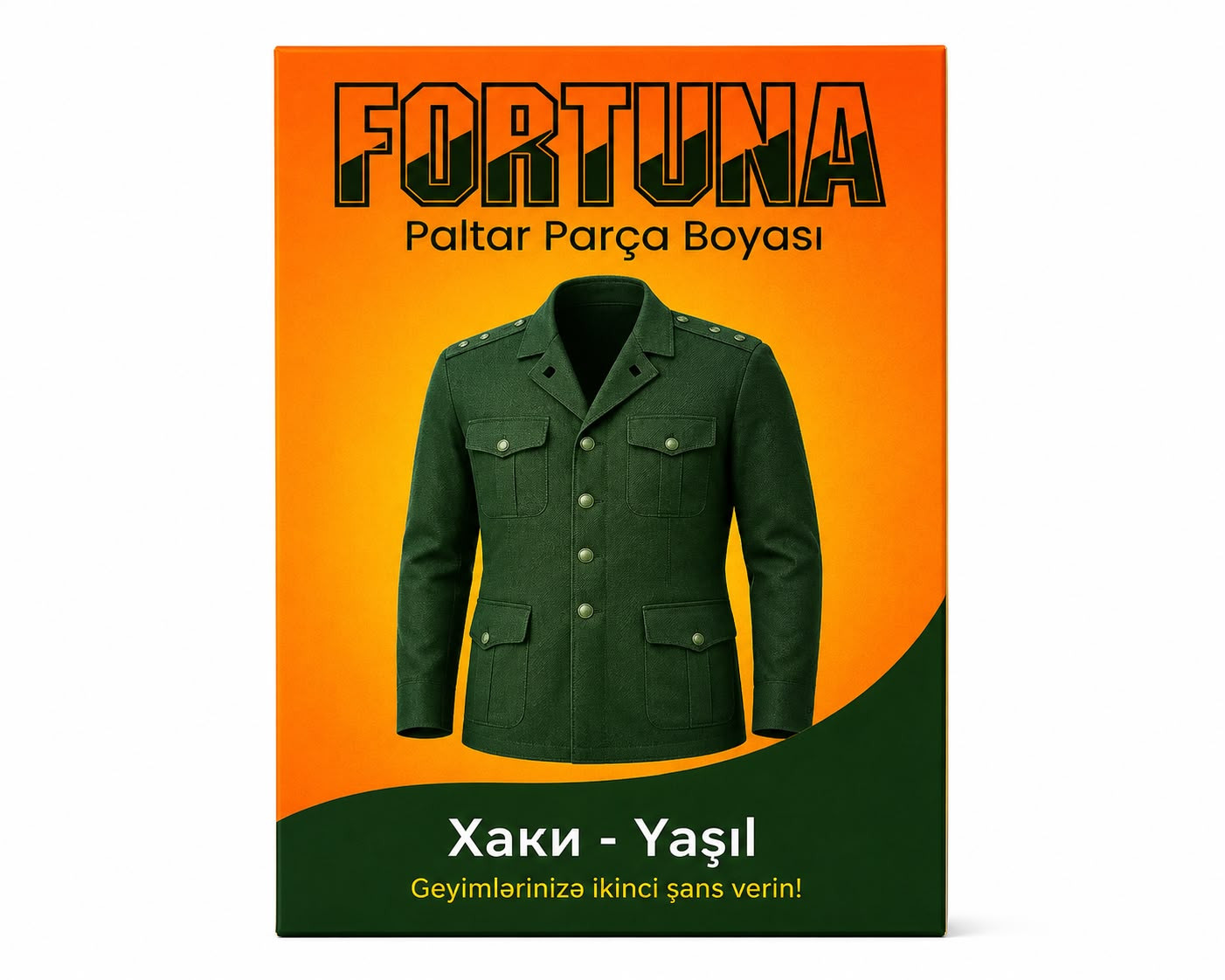Paltar üçün boya, yaşıl, 15 q