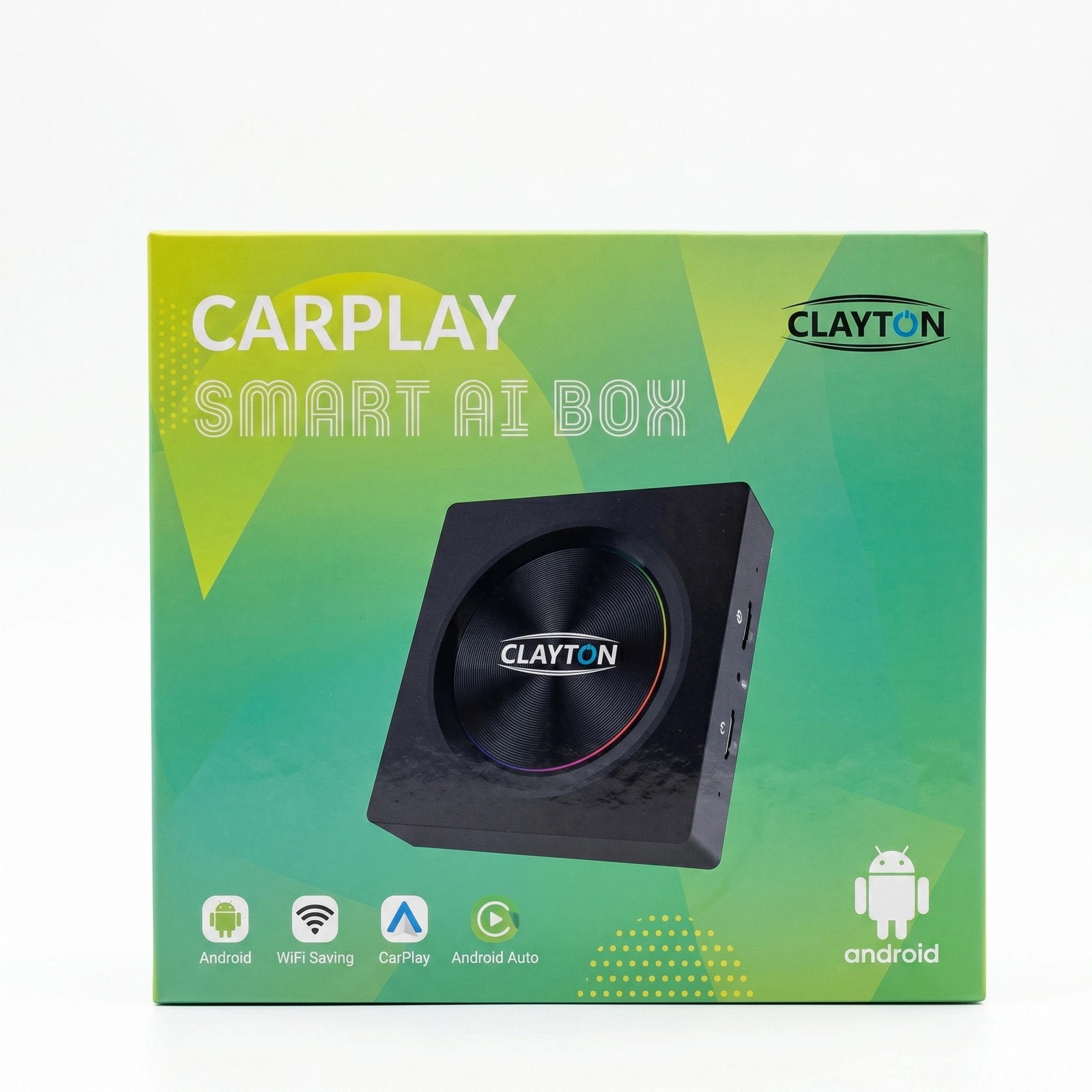 Avtomobil üçün multimediya adapteri Clayton Carplay Smart Al Box Black