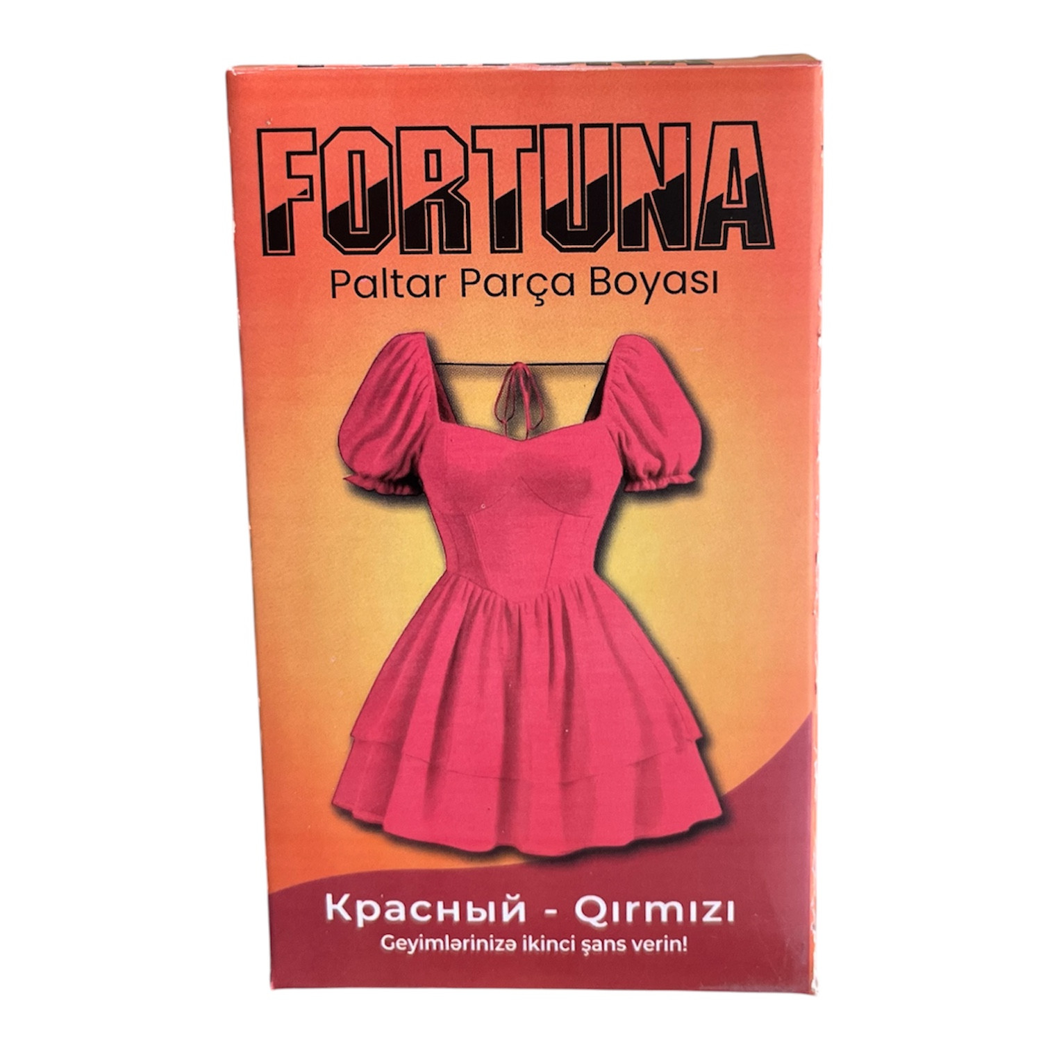 Paltar üçün boya Fortuna, qırmızı, 15 q