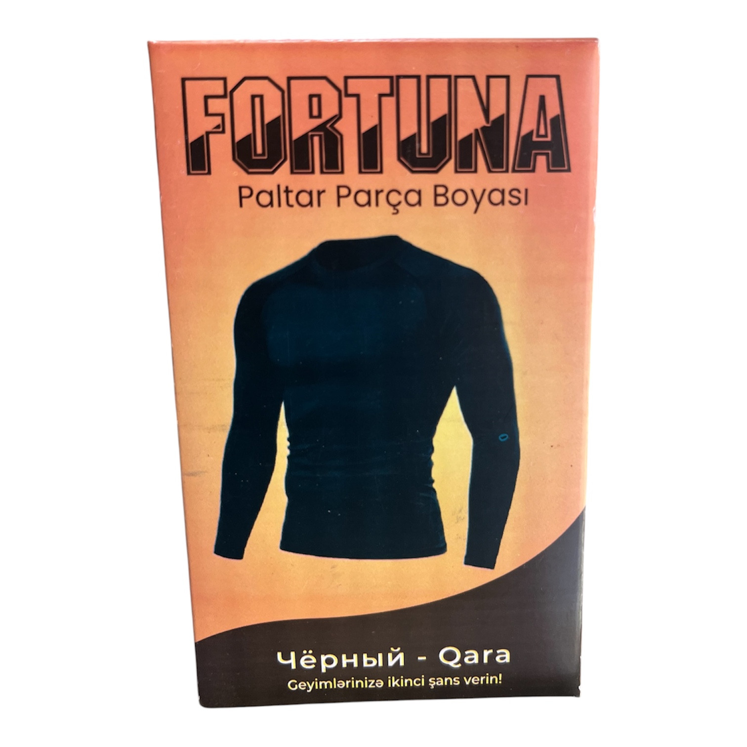Paltar üçün boya Fortuna Toz Qara Universal 15 q