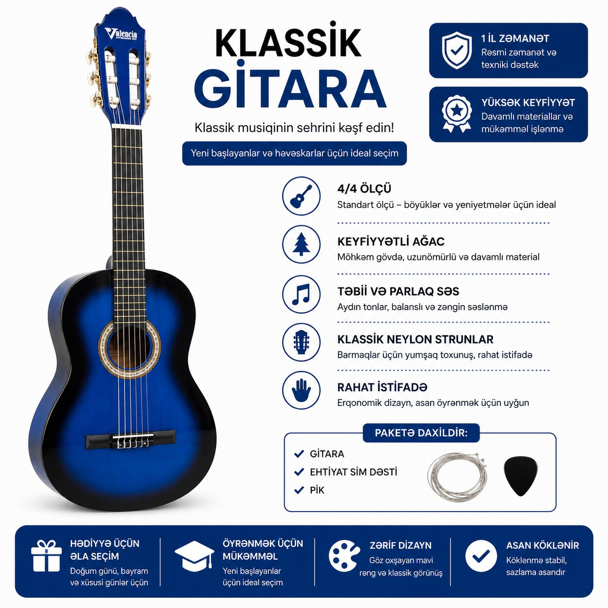 Gitara Az-0987, taxta