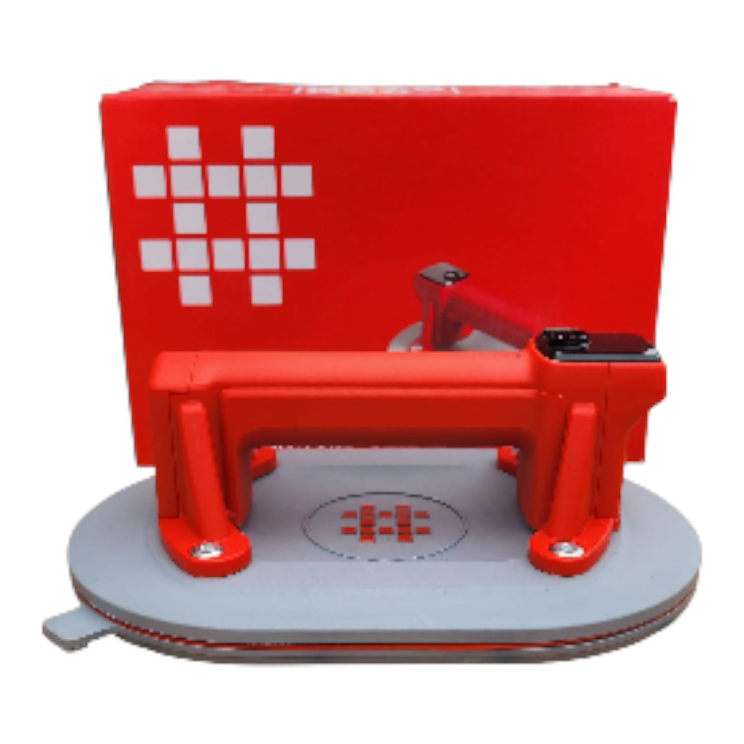 Kafel üçün vakuum yapışqan ZE-S00134, plastik, qırmızı/boz