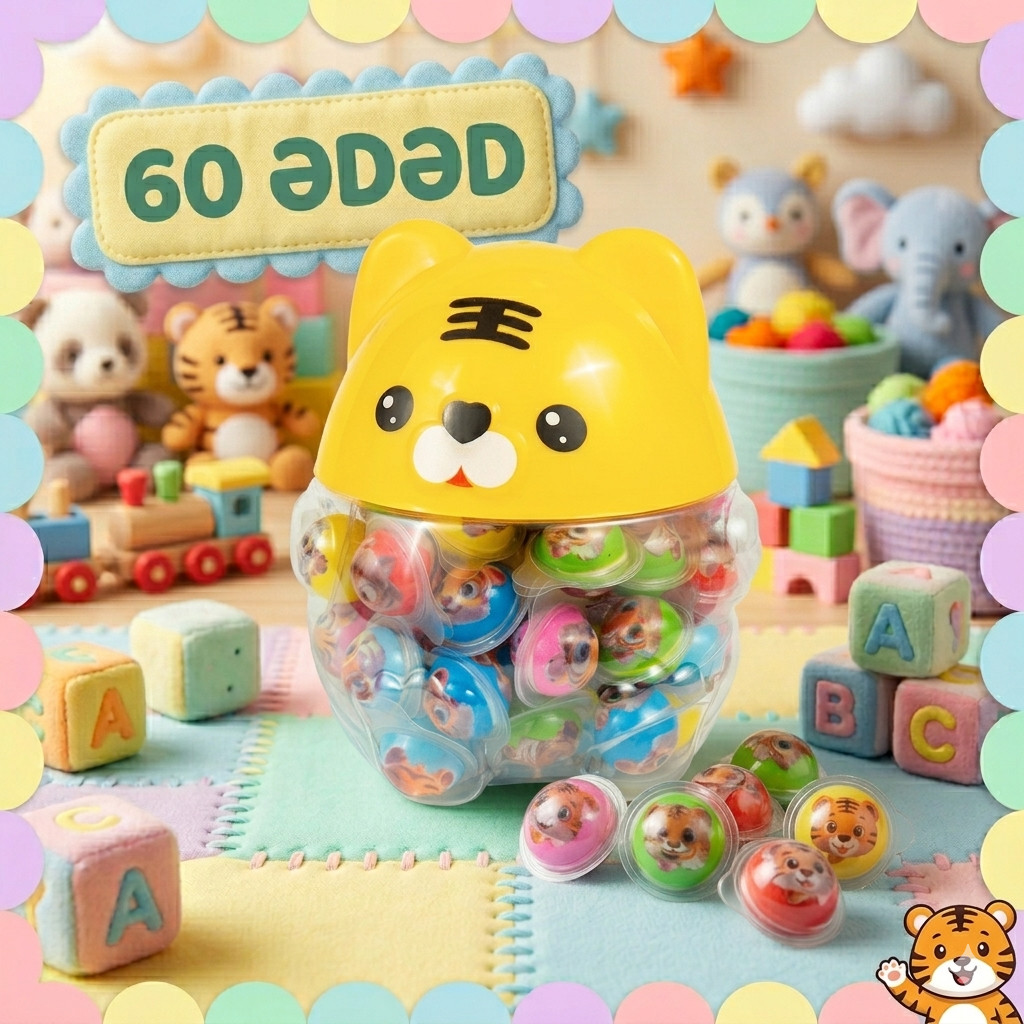 Jelebon Akbulak Mini Tiger Gummy 2 q / 60 əd