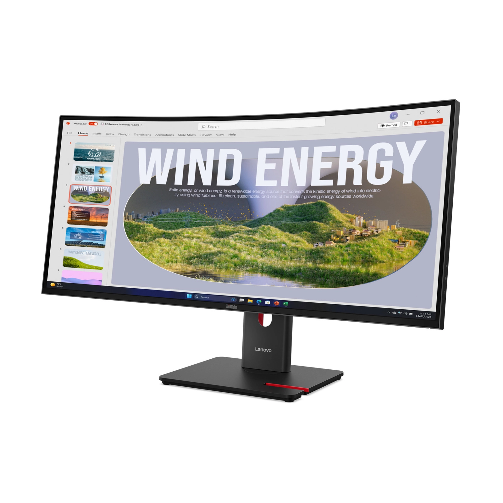 Monitor Lenovo ThinkVision T34WD-40 64AEGAR1EU 34 düym VA 3440 x 1440 120 Hz