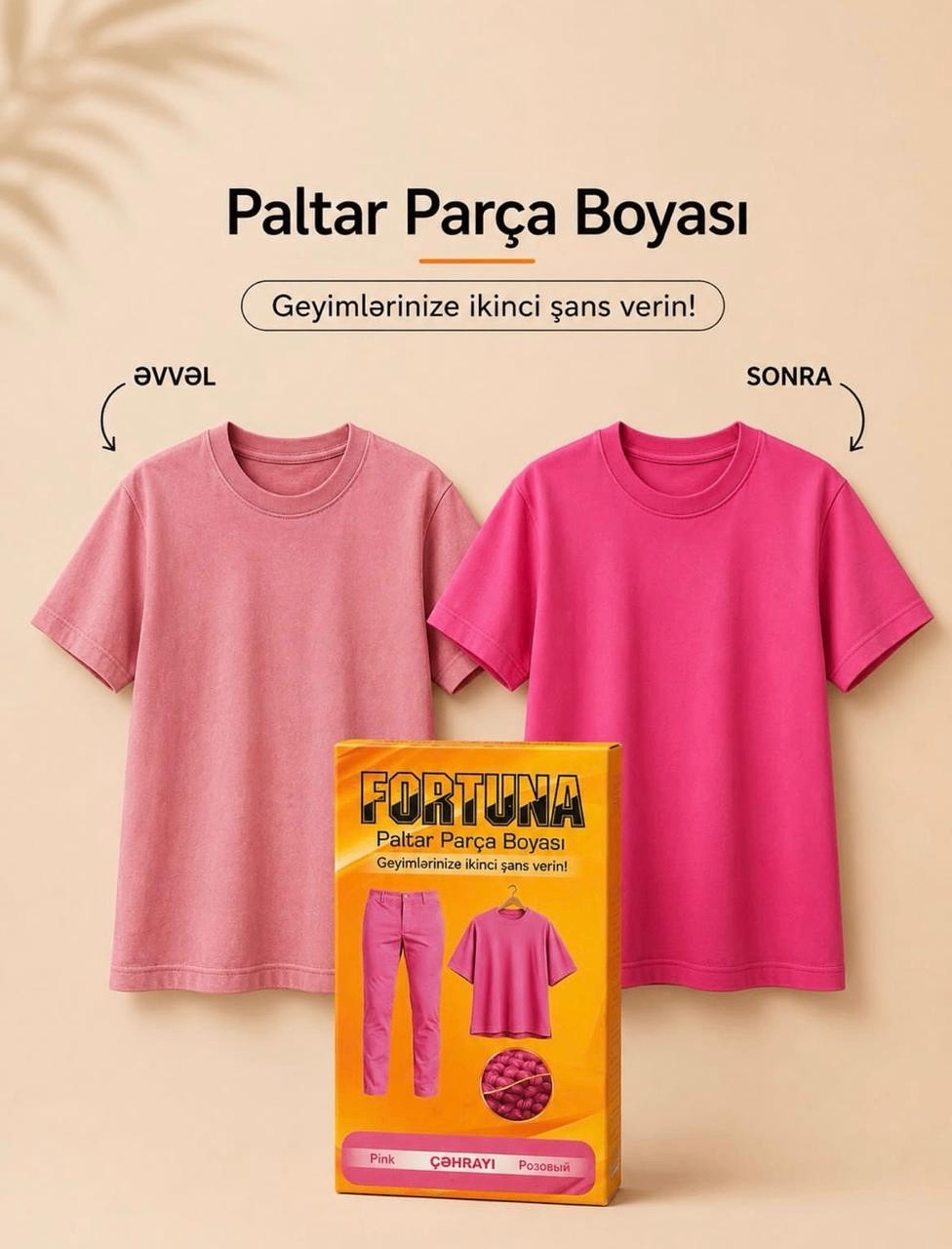 Paltar üçün boya 32429008, çəhrayı, 15 q