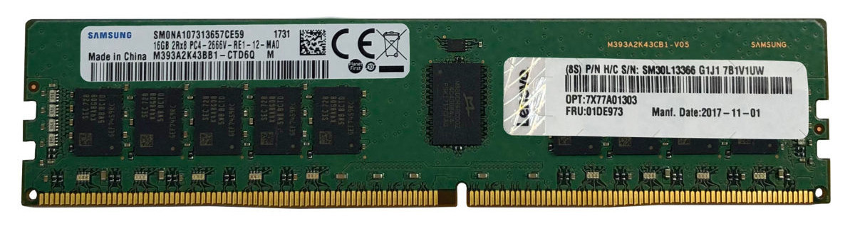 Operativ yaddaş modulu Lenovo 4X77A77495 DDR4 16GB