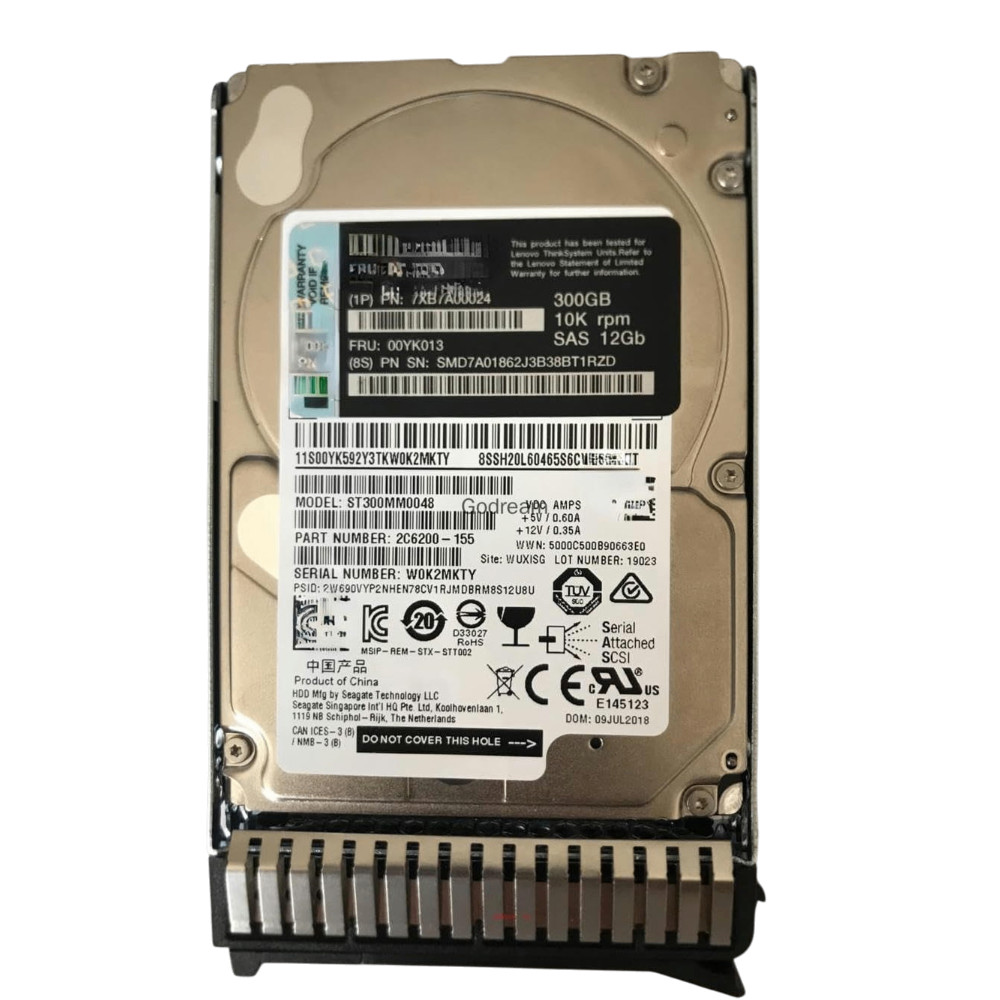 Sərt disk Lenovo ThinkSystem 300 GB, 10K, SAS, 2.5