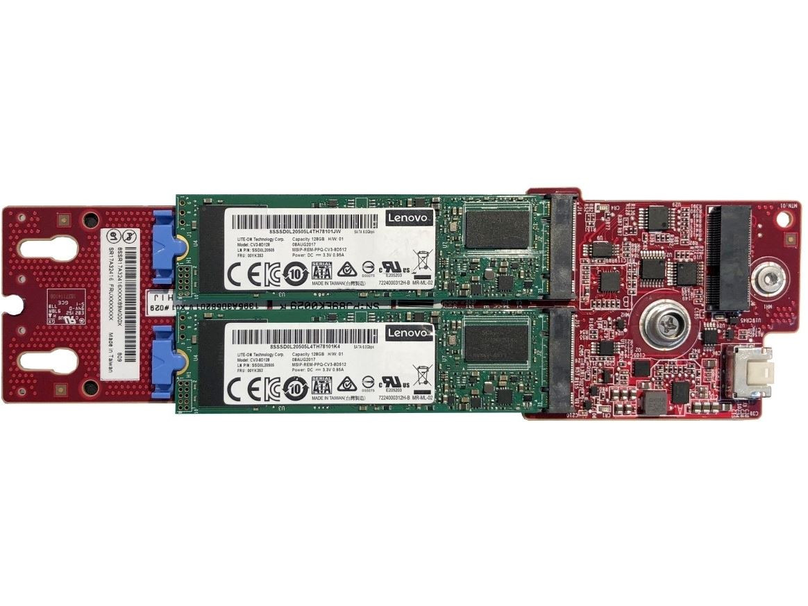 Server genişləndirmə dəsti Lenovo ThinkSystem M.2 SATA/NVMe 2-Bay Enablement Kit 4Y37A09738