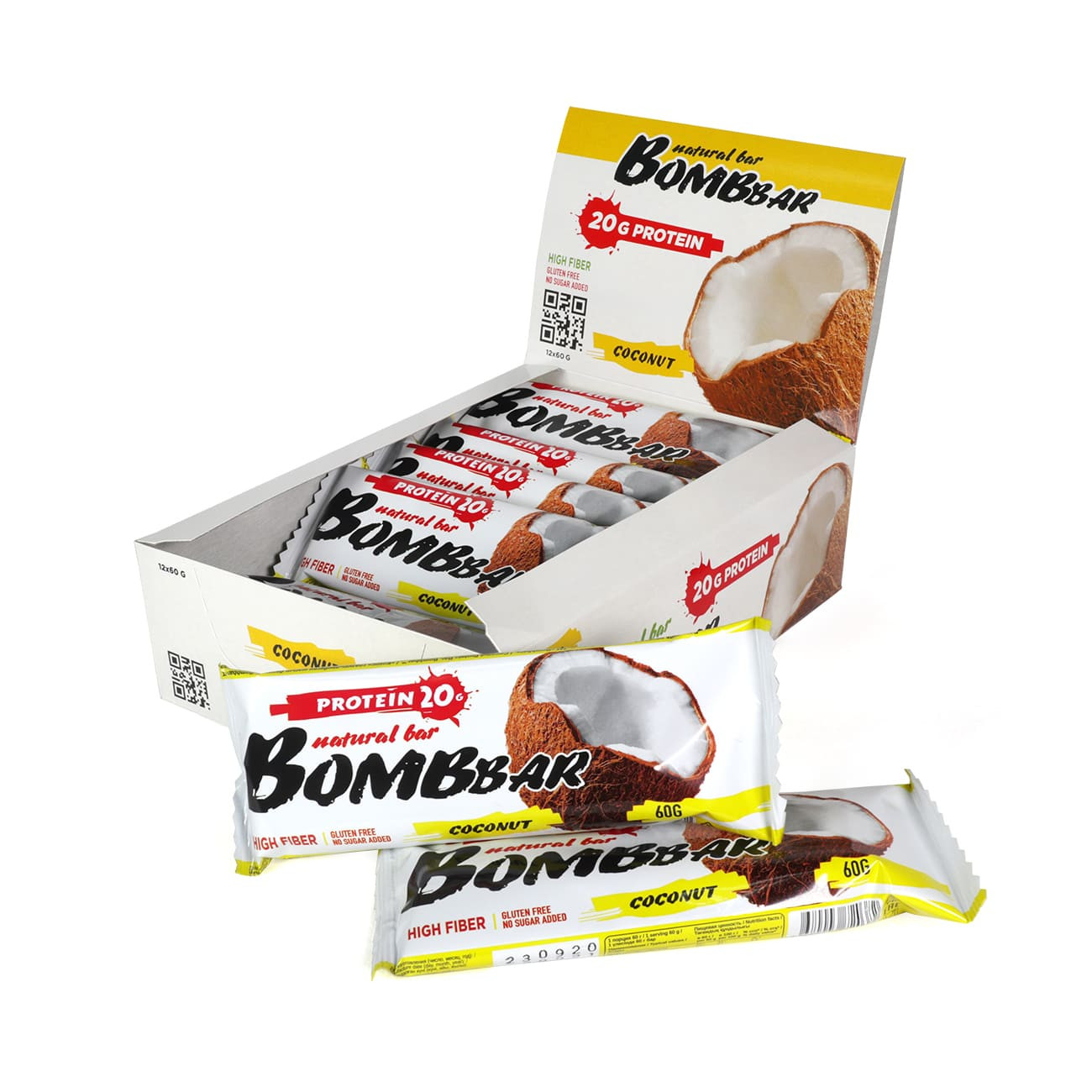 Proteinli bar Bombbar kokos 60 q