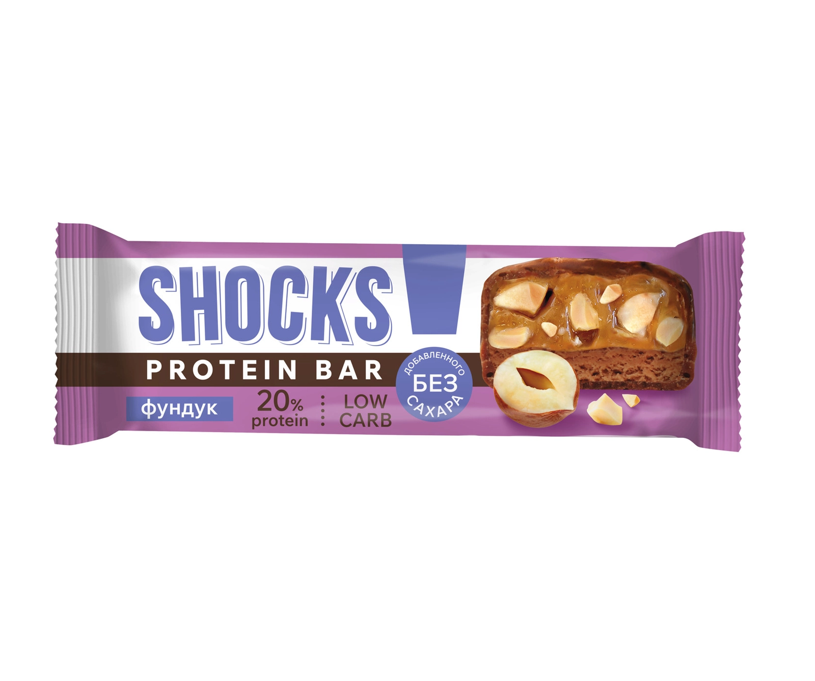 Protein bar FitnesShock Фундук, 50 q