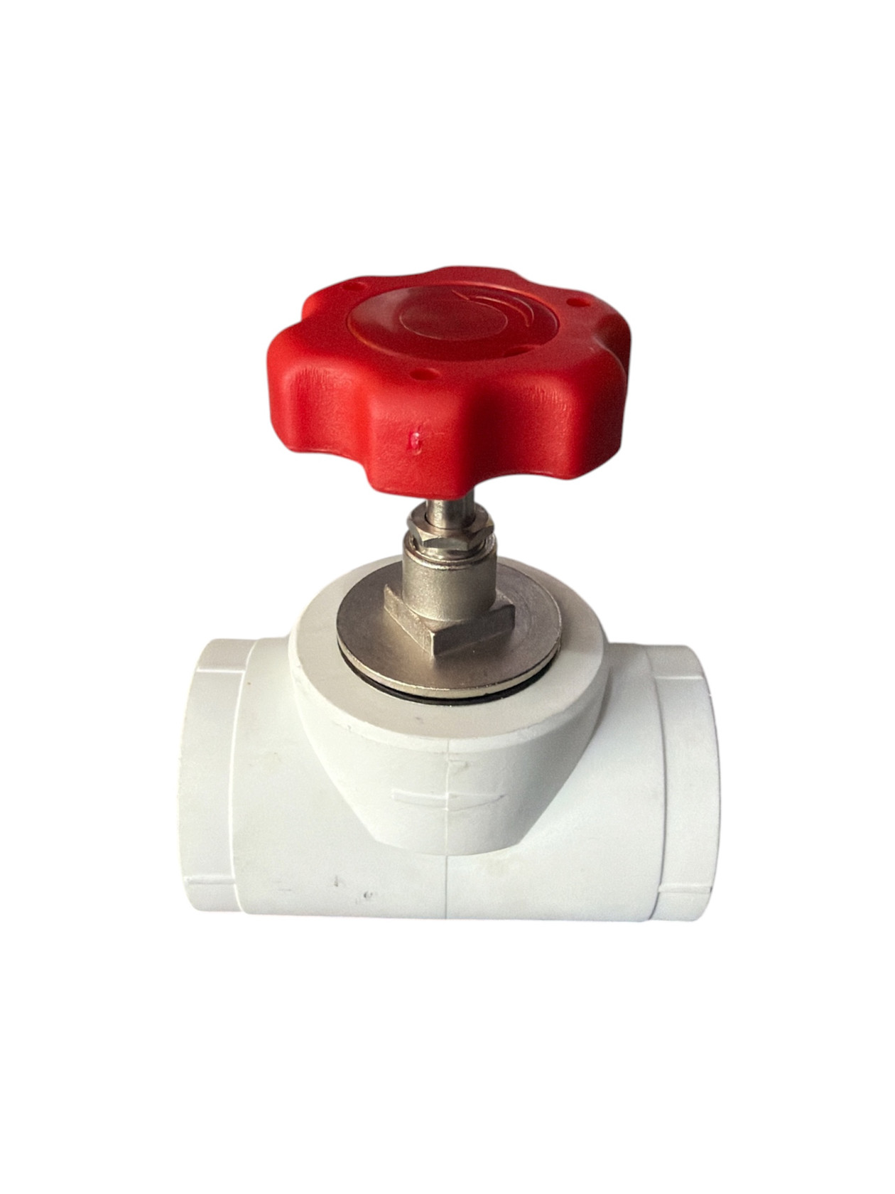 Ventil Aquaplast, latun, ağ/qırmızı