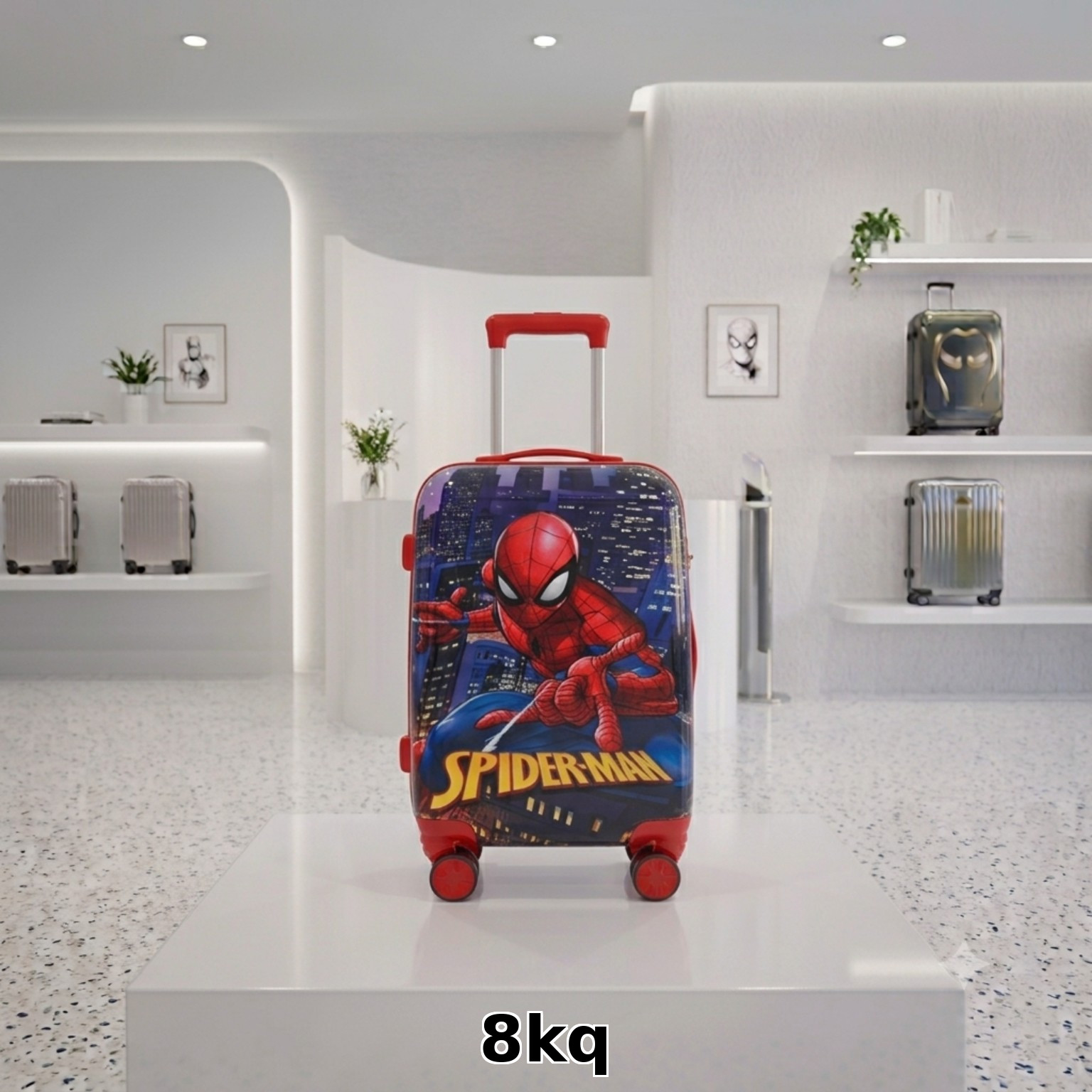 Uşaq çamadanı 9746, plastik, rəngbərəng
