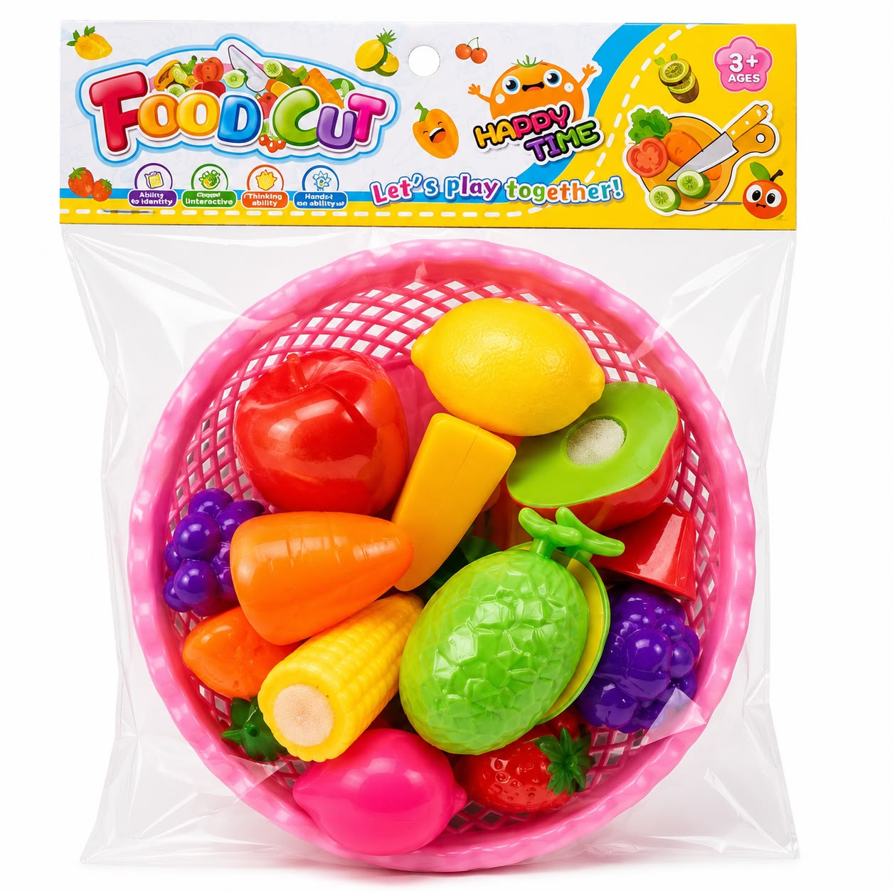Meyvə tərəvəz plastik 5×10 sm rəngbərəng