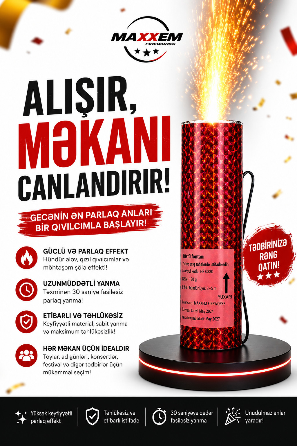 Səhnə fontanı Maxxem