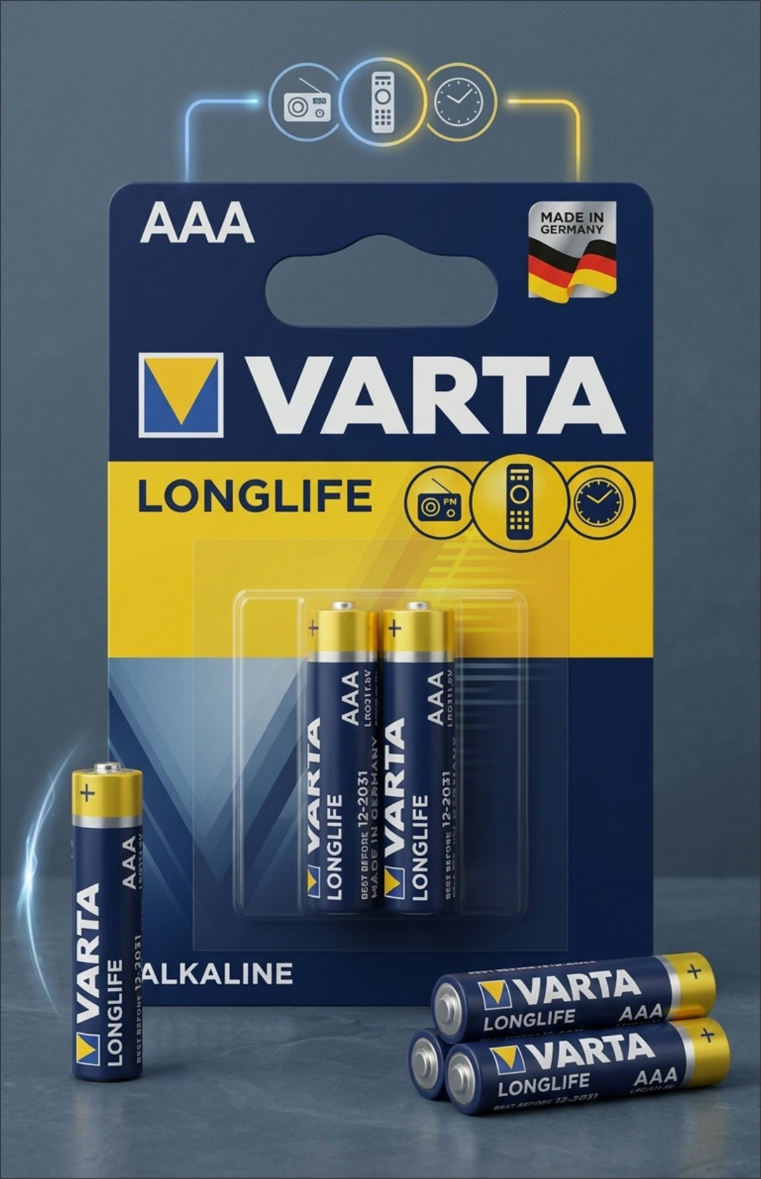 Batareya Varta AAA 1200 mAh, 2 əd