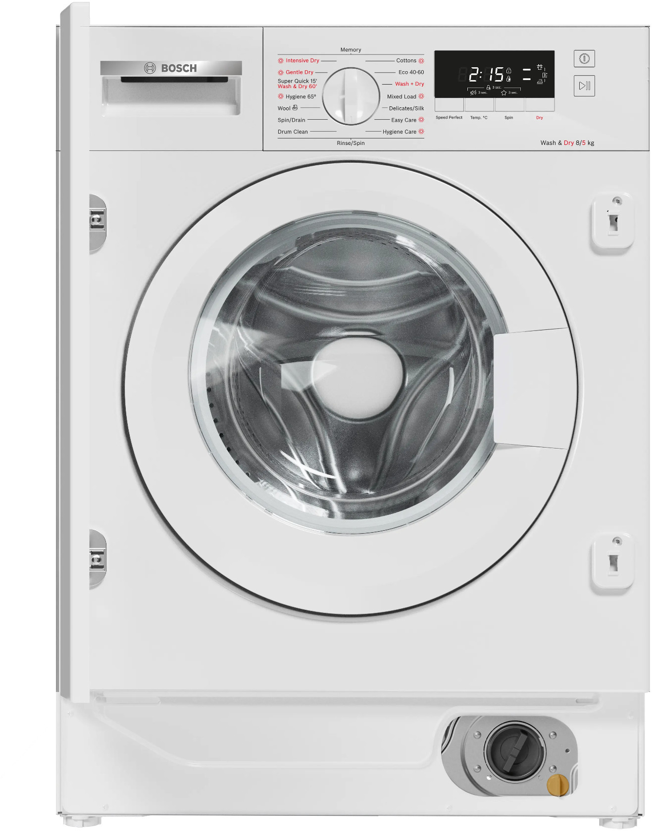 Quraşdırılan paltaryuyan maşın Bosch WKD28260ME