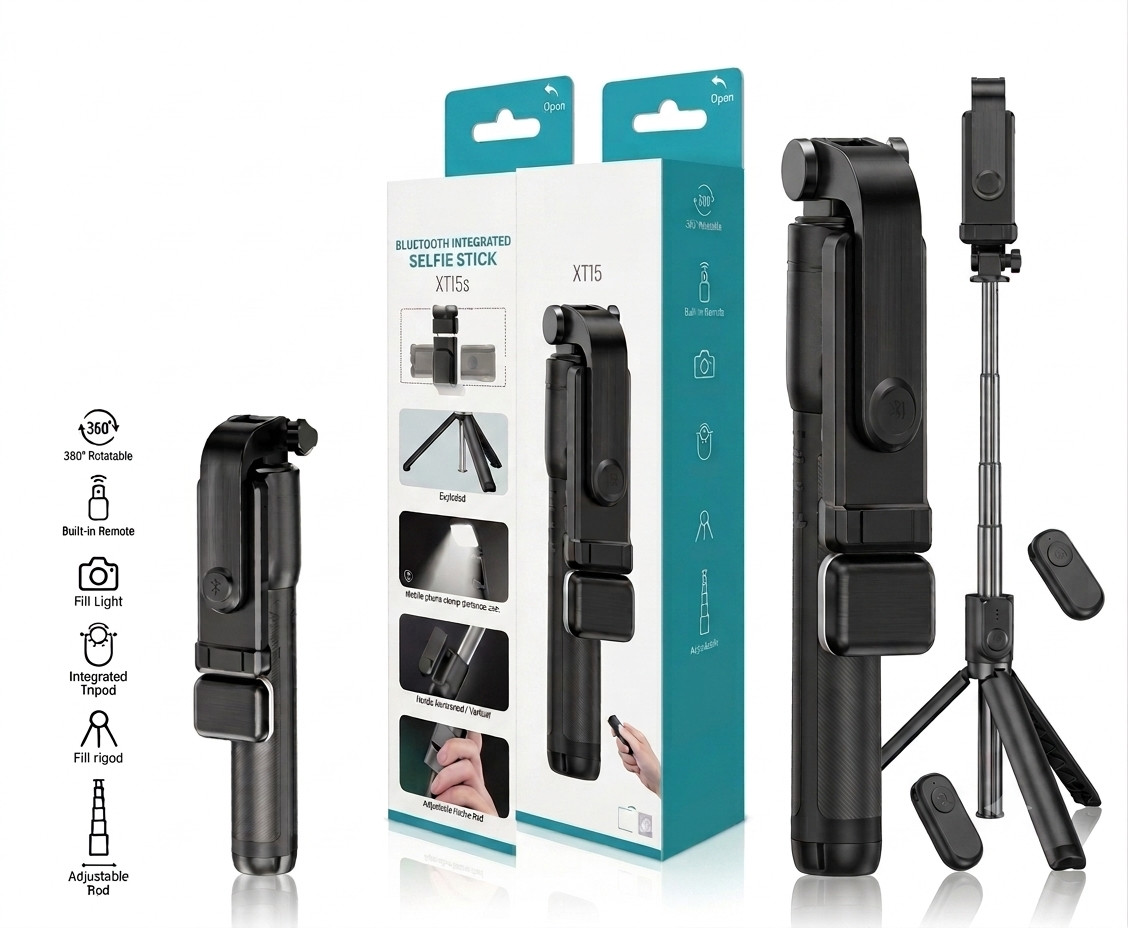 Selfi üçün monopod XTI5s Metal 750 mm 0.5 kq