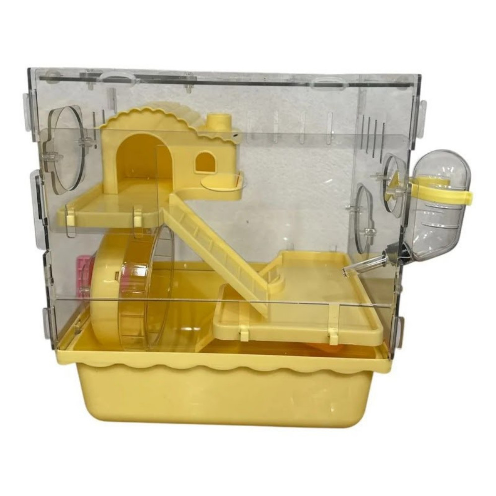 Ev gəmiriciləri üçün qəfəs, plastik, kiçik, orta ölçülü