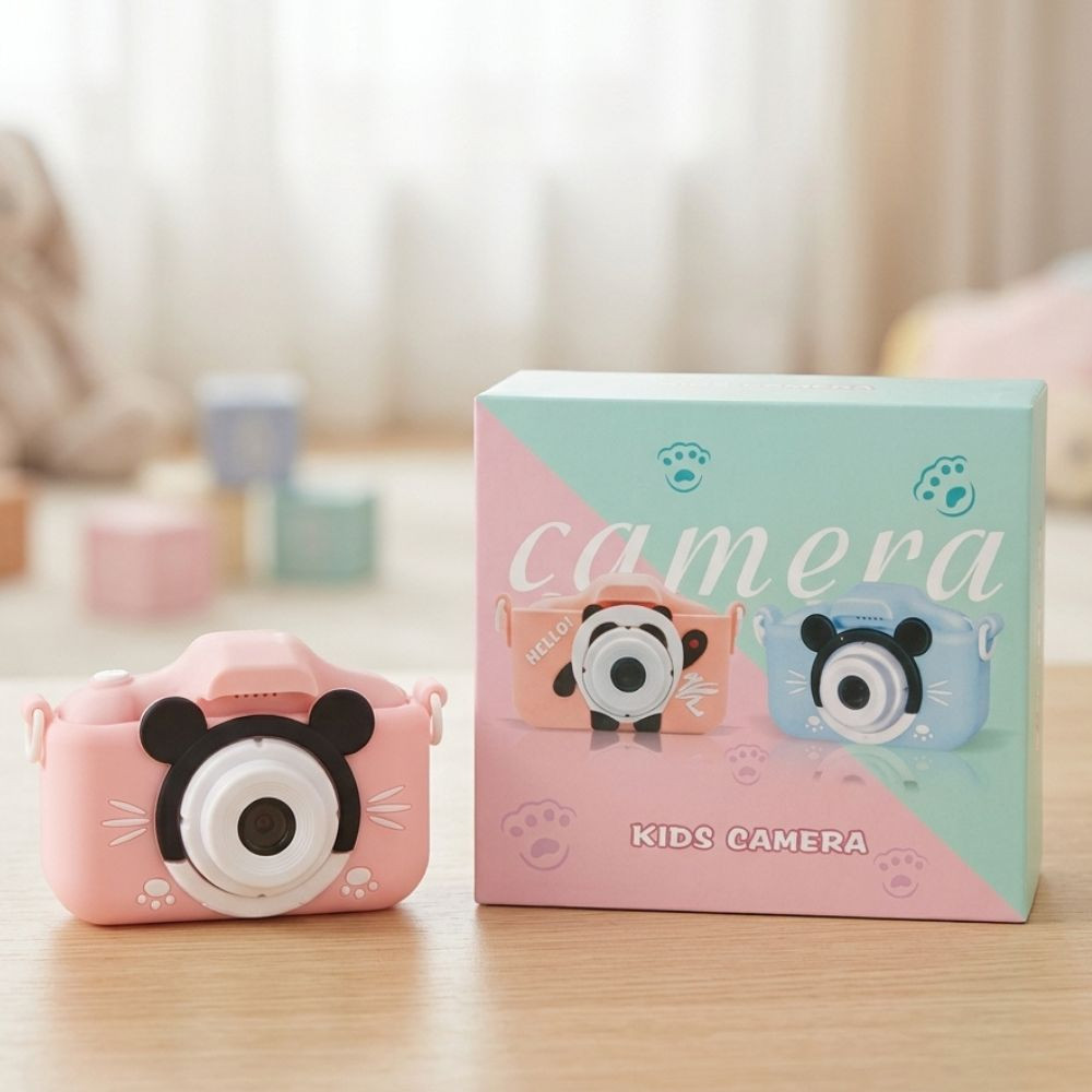Uşaq oyun optikası, Mickey çəhrayı kamera, 4+, plastik, 9x6 sm