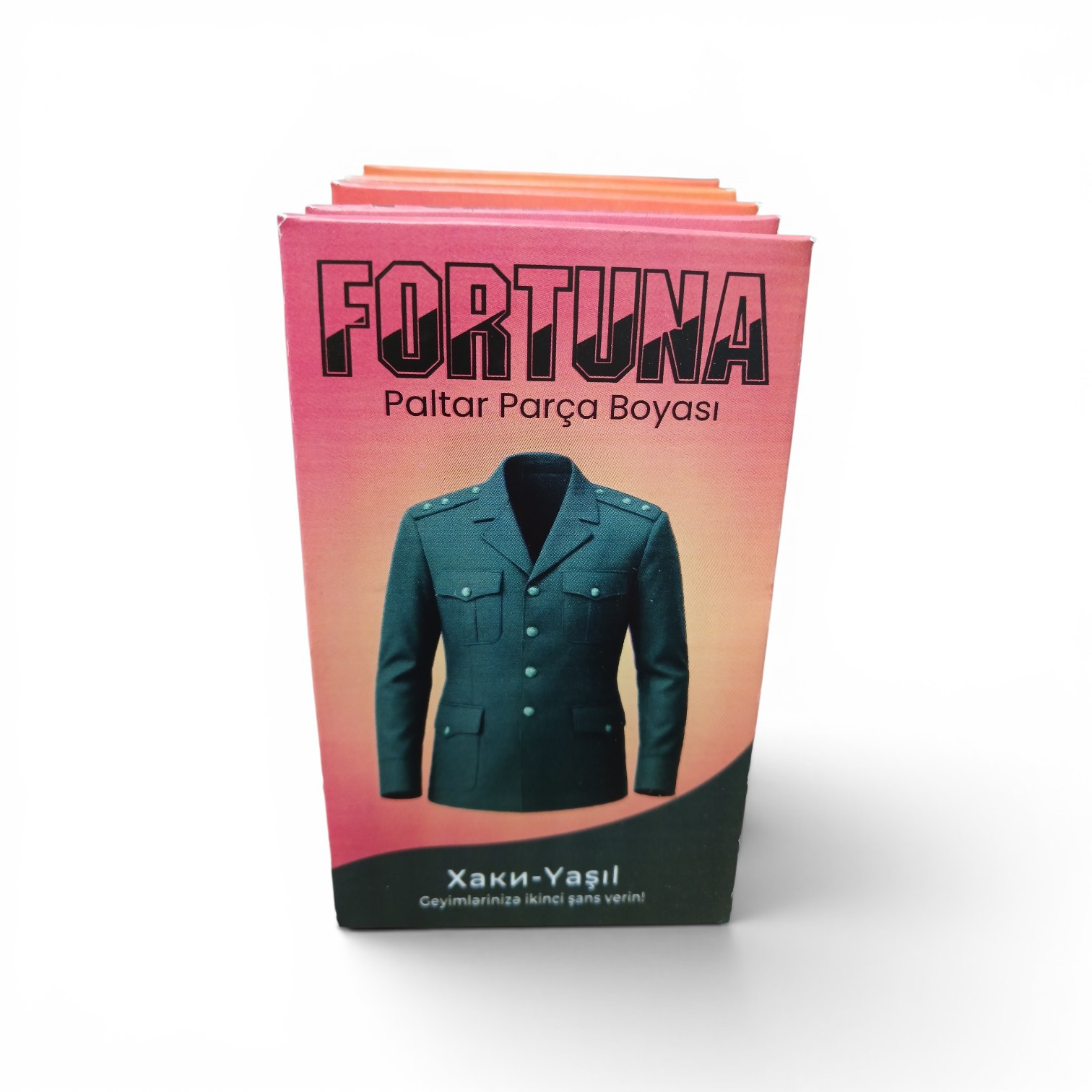 Paltar üçün boya Fortuna, toz, xaki-yaşıl, 15 q