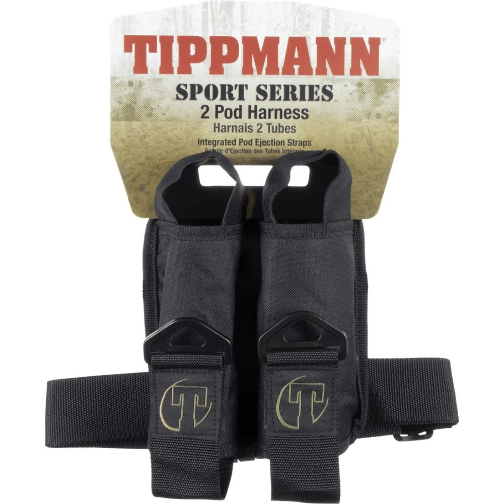 Peyntbol üçün jilet Tippmann Sport Series 2-Pod Harness Neylon kəmər, Velcro yapışqanlı elastik ilmələr