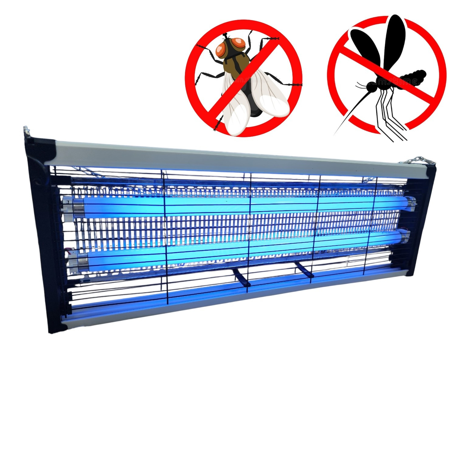 Elektrik milçəköldürən BI87, metal/plastik, qara